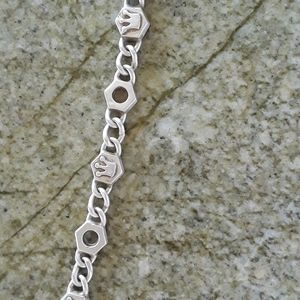 Versani sterling silver bracelet.MEN & WOMEN